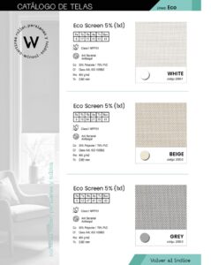 Cortina roller eco screen